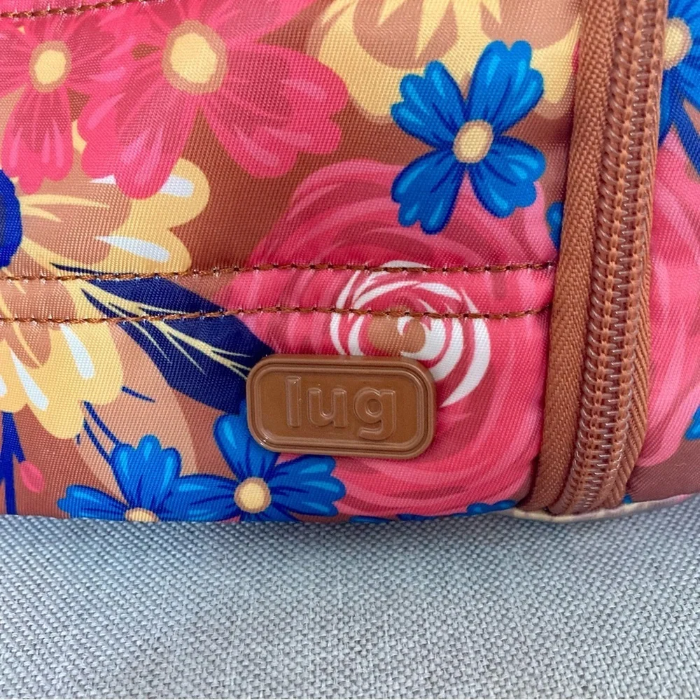 ✈️ Lug XXL Train Case Cosmetic Organizer – Floral Travel Case for Suitcase